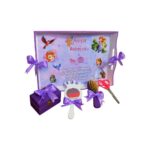 Set Mot Personalizat, Printesa Sofia, 5 Piese, Lemn, Mov, 20x30cm, SMD048 - imagine 3