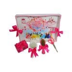 Set Mot Personalizat, Printesele Disney, 5 Piese, Lemn, Roz, 20x30cm, SMD050 - imagine 3
