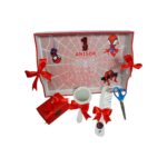 Set Mot Personalizat, Spider Man, 5 Piese, Lemn, Rosu, 20x30cm, SMD054 - imagine 2