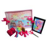 Set Mot Personalizat, Unicorn, 6 Piese, Lemn, Roz, 20x30cm, SMD063 - imagine 5