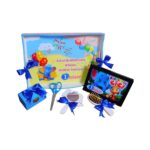 Set Mot Personalizat, Elefantul Cici, 6 Piese, Lemn, Albastru 20x30cm, SMD025 - imagine 3