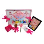 Set Mot Personalizat, Printesele Disney, 6 Piese, Lemn, Roz, 20x30cm, SMD049 - imagine 2