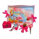 Set Mot Personalizat, Baby Ricky, 5 Piese, Lemn, Roz, 20x30cm, SMD018