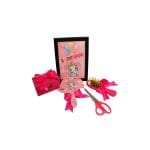 Set Mot Personalizat, Elefantica, 6 Piese, Lemn, Roz, 20x30cm, SMD023 - imagine 4