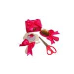 Set Mot Personalizat, Elefantica, 5 Piese, Lemn, Roz, 20x30cm, SMD024 - imagine 5