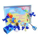 Set Mot Personalizat, Elefantul Cici, 5 Piese, Lemn, Albastru, 20x30cm, SMD026 - imagine 6
