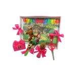 Set Mot Personalizat, Masha si Ursul, 5 Piese, Lemn, Roz, 20x30cm, SMD033 - imagine 4