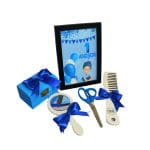 Set Mot Personalizat, Baby Boy, 6 Piese, Lemn, Albastru, 20x30cm, SMD012 - imagine 2