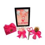 Set Mot Personalizat, Baby Girl, 6 Piese, Lemn, Roz, 20x30cm, SMD013 - imagine 3
