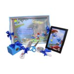Set Mot Personalizat, Strumfi, 6 Piese, Lemn, Albastru, 20x30cm, SMD055 - imagine 5