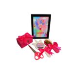 Set Mot Personalizat, Unicorn, 6 Piese, Lemn, Roz, 20x30cm, SMD063 - imagine 2
