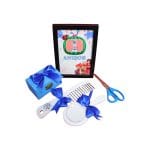 Set Mot Personalizat, Baby Johny, 6 Piese, Lemn, Albastru, 20x30cm, SMD016 - imagine 2