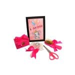 Set Mot Personalizat, Elefantica, 6 Piese, Lemn, Roz, 20x30cm, SMD023 - imagine 5
