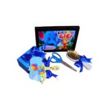 Set Mot Personalizat, Elefantul Cici, 6 Piese, Lemn, Albastru 20x30cm, SMD025 - imagine 5