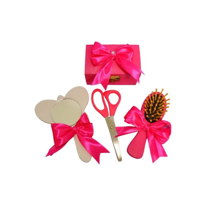 Set Mot Personalizat, Fluturi, 5 Piese, Lemn, Roz, 20x30cm, SMD028 - imagine 5