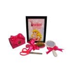 Set Mot Personalizat, Frumoasa Adormita, 6 Piese, Lemn, Roz, 20x30cm, SMD029 - imagine 2