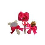 Set Mot Personalizat, Masha si Ursul, 5 Piese, Lemn, Roz, 20x30cm, SMD033 - imagine 5