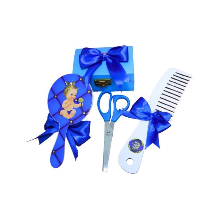 Set Mot Personalizat, Micul Print, 5 Piese, Lemn, Albastru, 20x30cm, SMD040 - imagine 4
