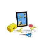 Set Mot Personalizat, Minioni, 6 Piese, Lemn, Galben, 20x30cm, SMD042 - imagine 2