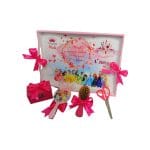 Set Mot Personalizat, Printesele Disney, 5 Piese, Lemn, Roz, 20x30cm, SMD050 - imagine 4
