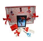 Set Mot Personalizat, Spider Man, 6 Piese, Lemn, Rosu, 20x30cm, SMD053 - imagine 5