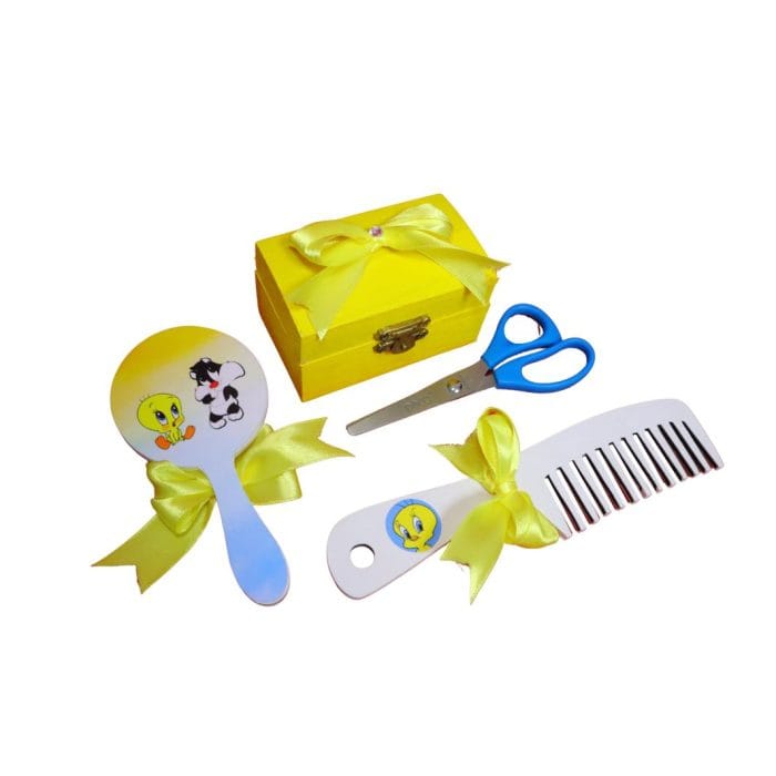 Set Mot Personalizat, Tweety, 5 Piese, Lemn, Galben, 20x30cm, SMD062 - imagine 4