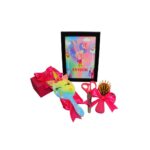 Set Mot Personalizat, Unicorn, 6 Piese, Lemn, Roz, 20x30cm, SMD063 - imagine 4