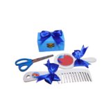 Set Mot Personalizat, Strumfi, 5 Piese, Lemn, Albastru, 20x30cm, SMD056 - imagine 4