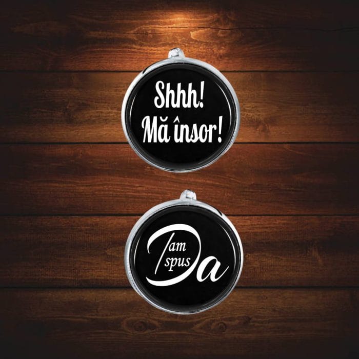 Butoni Personalizati, Mire, Nunta, Argintiu, 18x16 mm, BMN006 - imagine 4
