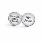 Butoni Personalizati, Mire, Nunta, Argintiu, 18x16 mm, BMN009