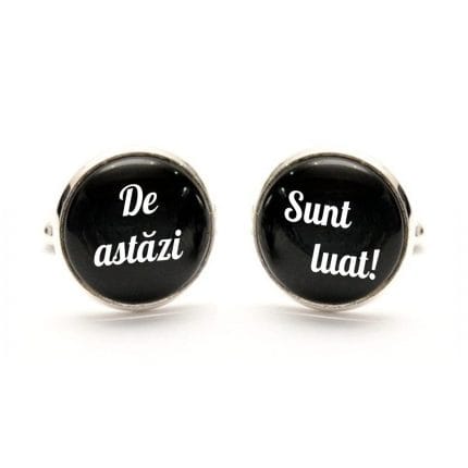 Butoni Personalizati, Mire, Nunta, Argintiu, 18x16 mm, BMN012