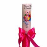 Lumanare Botez, Personalizata, Baby Riki, Roz, 35 cm, LMB008 - imagine 2