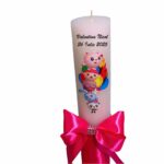Lumanare Botez, Personalizata, Baby Riki, Roz, 35 cm, LMB008 - imagine 5