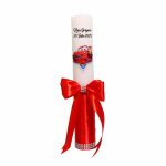 Lumanare Botez, Personalizata, Cars, Rosu, 35 cm, LMB013