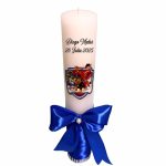 Lumanare Botez, Personalizata, Patrula Catelusilor, Albastru, 35 cm, LMB016 - imagine 5