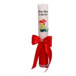 Lumanare Botez, Personalizata, Mica Sirena, Rosu, 35 cm, LMB027