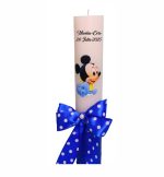 Lumanare Botez, Personalizata, Baby Mickey Mouse, Albastru, 35 cm, LMB028 - imagine 5