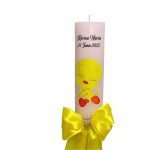 Lumanare Botez, Personalizata, Tweety, Galben, 35 cm, LMB049 - imagine 2