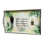 Set Gatit Mire, Nunta, 3 Piese, Lemn, Verde, 22x35cm, SGMRD003 - imagine 5