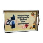 Set Gatit Mire, Nunta, 3 Piese, Lemn, Crem, 22x35cm, SGMRD009 - imagine 2