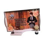 Set Gatit Mire, Nunta, 3 Piese, Lemn, Maro, Vintage, 22x35cm, SGMRD010 - imagine 3