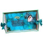 Set Gatitul Miresei, Nunta, 3 Piese, Lemn, Verde, 22x35cm, SGMRSD002 - imagine 2