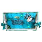 Set Gatitul Miresei, Nunta, 3 Piese, Lemn, Verde, 22x35cm, SGMRSD002 - imagine 6