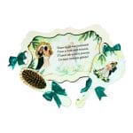 Set Gatitul Miresei, Nunta, 3 Piese, Lemn, Verde, 22x36cm, SGMRSD005 - imagine 4