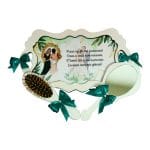 Set Gatitul Miresei, Nunta, 3 Piese, Lemn, Verde, 22x36cm, SGMRSD005 - imagine 3