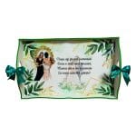 Set Gatitul Miresei, Nunta, 3 Piese, Lemn, Verde, 22x35cm, SGMRSD006 - imagine 2