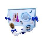 Set Gatitul Miresei, Nunta, 3 Piese, Lemn, Albastru Royal, 22x35cm, SGMRSD008