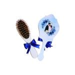 Set Gatitul Miresei, Nunta, 3 Piese, Lemn, Albastru Royal, 22x35cm, SGMRSD008 - imagine 6