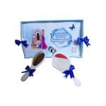 Set Gatitul Miresei, Nunta, 3 Piese, Lemn, Albastru Royal, 22x35cm, SGMRSD008 - imagine 3