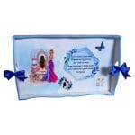 Set Gatitul Miresei, Nunta, 3 Piese, Lemn, Albastru Royal, 22x35cm, SGMRSD008 - imagine 2